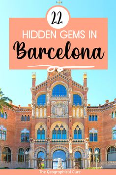 22 Secret Spots in Barcelona Mediterranean City, Barcelona Guide, Backpacking Spain, Things To Do In Barcelona, To Do In Barcelona, Spain Culture