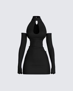 Jeanne Black Dress & Sleeves – FINESSE Black Dress With Sleeves, Black Dress Outfits, Fake Nail, Nature Tattoos, Hot Spots, Really Cute Outfits, Edgy Outfits, Cutout Dress, Character Outfits