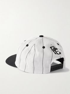 SAINT Mxxxxxx’s cap has been created in collaboration with the iconic hip-hop group Public Enemy. It’s made from cotton-twill in a striped design that feels authentic to the style's baseball roots. Public Enemy, Cap For Men, Raffia Bag, Metallic Bag, Mens Gloves, Quilted Bag, Lip Oil, Party Dresses For Women, Ladies Party