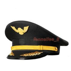 New Aviation Hat Pilot Uniform Hat Work Aircraft Men's Role Playing Hat   Condition: 100%  Brand new & High quality    Size:55-62cm Material:Polyester Color: black,white,blue Occasion : Casual, Fashion Dear friend: If you feel difficult to choose the size ,you can feel free to contact us, we will give you some suggestion,but it is for you reference only.       About Feedback 1.      Feedback is VERY important to us. 2.      We work very hard to exceed your expectations. We make our living by off Pilot Uniform Men, Mail Man, Pilot Hat, Bone Bordado, Pilot Uniform, General Hux, Airplane Pilot, Ebay Business, Military Hat