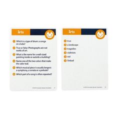 two cards with instructions on how to use them