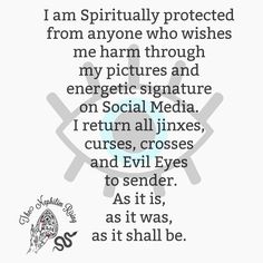 Jinx Spell, Protection Chants, One Word Spells, Spiritually Protected, Lux In Tenebris, Witchy Spells