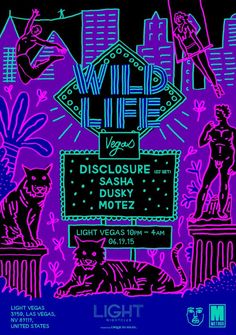 the poster for wild life at night