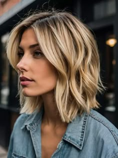 The Ultimate Bob Haircut Lookbook Blond Hair Bob Long, Short Haircut Lengths, Short Hair In Back Long On Sides, Bob For Thick Hair Wavy, Blond Inverted Bob, Long Bobs For Fine Hair Shoulder Length, Shoulder Length Long Bangs, Wavy Angled Bob Medium, Longer Angled Bob Hairstyles