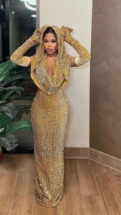 Glamorous Gold Long Sleeve Gown, Glamorous Long Sleeve Gold Gown, Girl Prom, One Shoulder Prom Dress, Gold Prom Dresses, Stunning Prom Dresses, Mermaid Sequin, Sequin Evening Dresses, Prom Dress Inspiration