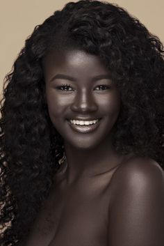 Khoudia Diop, Dark Complexion, American Woman, Eyebrow Makeup, Beautiful Skin