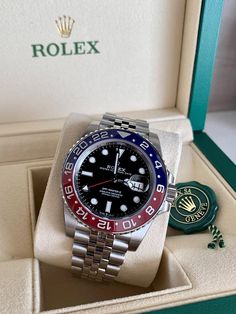 Pepsi Rolex Watch, Rolex Pepsi Gmt, Watch Rolex Men's, Watch Closet, Rolex Gmt Master Ii Pepsi, Gmt Master Ii Pepsi, Rolex Pepsi, Rolex Wrist Watch, Rolex Collection