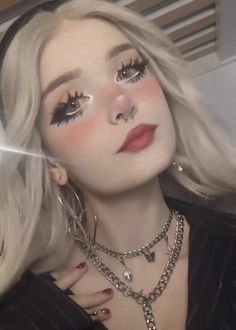 Anime Make-up, E Girl Makeup, Anime Makeup, Alt Makeup, Kawaii Makeup, Smink Inspiration, Alternative Makeup