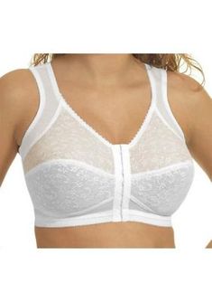 Designed with adjustable straps, this bandeau bra supports your posture and back with full coverage and a comfort fit. | Rago Women's Posture/Back Support Bandeau Bra, White