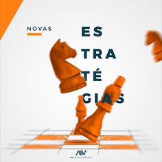 an orange chess piece with the words es tra de gias in spanish on it