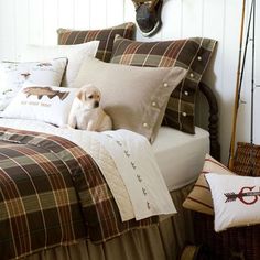 Deerfield Bedding Collection Guys Bedroom, Plaid Bedding, Cottage Bed, Fall Bedding, Ruffle Bedding, Boys Bedding, Rustic Bedroom, Cotton Duvet Cover, Cotton Duvet