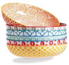 PRICES MAY VARY. From Oven To Table: The oven-safe pasta plates set makes them suitable for serving dishes directly from oven to table, enhancing the presentation of your mealand whetting your appetite Easy Cleaning: Our dishwasher-safe Italian pasta bowls make cleaning a breeze, saving you time and effort compared to handwashing each bowl separately Vibrant Pasta Bowls: This colorful bowl plate set creates a visually appealing table setting, enhancing the overall dining experience and bringing Colorful Kitchen Dishes, Colorful Dishes Sets Dinnerware, Italian Pasta Bowls, Dish Sets Dinnerware, Handmade Pottery Pasta Bowls, Colorful Kitchen Accessories, Yellowware Bowls, Ceramic Ramen Bowl Set, Colorful Dinnerware