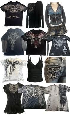 2000s Alt Fashion, Affliction Clothing, Silly Clothes, Trashy Outfits, Cool Pants, Outfits Jewelry, Affliction Style, 2000s Fashion Outfits, Swaggy Outfits