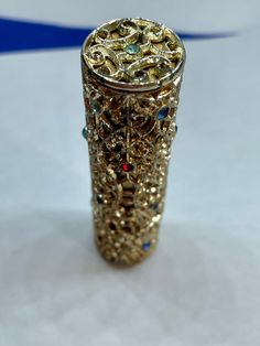 Gorgeous Refillable Vintage Hazel Bishop Jeweled Lipstick Case Tube 1940 1950 Marilyn Monroe Glam! Gift for her Collectible Makeup Cosmetic View video: https://youtube.com/shorts/sr325N5N7nY?si=UUicPOZMDuywR38d Old Makeup Products, Vintage Makeup Products, Thrift Wishlist, Cosmetic Business, Beautiful Vanity, Golden Valley, Glam Gifts, Old Makeup, Sticky Fingers