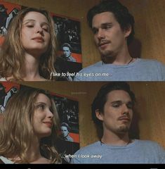 Love is love when u love ur love Richard Linklater, Before Trilogy, Julie Delpy, Instagram Movie, Ethan Hawke, Movie Quote, Say That Again, Before Sunset, Before Sunrise