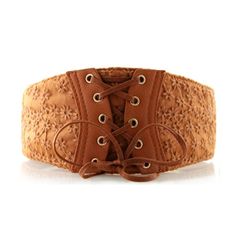 You'll be oozing elegance when wearing this wide belt for women that is uniquely designed with a self-tie feature and a beautiful floral pattern. The novelty-styled belt can be worn with all outfits at parties, weddings, or casual events. It's a corset belt that is made from faux leather and fabric in a choice of three colors.Specifications Style: Novelty Popular Element: Self-Tie Design Pattern Type: Floral Origin: Mainland China Occasions: Party, Ball, Wedding Model Number: belt17036 Matching Corset Belts, Cincher Belt, Wide Belts For Women, Floral Corset, Belt For Women, Corset Belt, Tie Design, Belt Style, Brown Belt