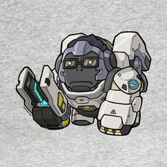 Winston Overwatch Fanart, Overwatch Decor, Winston Overwatch, Chibi Overwatch, Tracer Art, Overwatch Winston, Chibi Games, Bigfoot Art, Overwatch Drawings