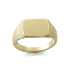 "Classic signet ring made of Matte 14K Gold that looks perfect on the finger. You can order this ring made of rose, yellow or white gold. Options are available when checking out. Given that our jewelry is handmade especially for you, please consider that color variations and slight variances are normal. All items are packaged in an eco-friendly gift wrap ready for gifting. Construction & Dimensions: 14K Gold approximately width 10 mm (0.4\") All our jewelry can be made of 18K gold as well. P Modern 14k Gold Rings With Classic Design, Modern 14k White Gold Signet Ring, Modern 14k Stamped Open Signet Ring, Modern 14k Gold Signet Ring For Promise, Classic Signet Ring With Thick Band, Tarnish Resistant, Fine Jewelry Yellow Gold Signet Ring With Thick Band, Fine Jewelry Hallmarked Rectangular Signet Ring, 14k Gold Tarnish Resistant Signet Ring With Thick Band, Minimalist 14k Gold Thick Band Signet Ring