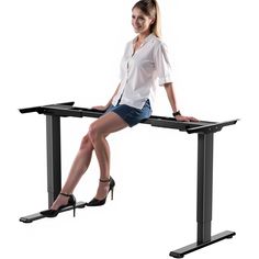 PRICES MAY VARY. Wide Compatibility Range: Our modern electric standing desk legs adjust from 43" to 71"(110-180cm) in width and 28.3" to 47.2"(72-120cm) in height, recommended desktop size is 40" to 90"(100-230cm) in length, 24" to 44"(60-110cm) in width, supported voltage 110V-230V. Whether you use it at home or in the office for gaming, entertainment, or study, our GallopFun desk leg frame provides a flexible solution to meet your needs Quick and Quiet Adjustment: Experience seamless transitions between sitting and standing positions with GallopFun electric standing desk leg base. With a smooth height adjustment speed of 1" per second and operating noise below 45 decibels, our desk frame legs allow you to switch postures without disrupting your workflow or those around you. Say goodbye Standing Desk Office Layout, Adjustable Height Work Table, Standing Desk Base, Raising Desk, Desk Leg, Garage Workbench Plans, Diy Garage Work Bench, Electric Sit Stand Desk, Standing Desk Frame