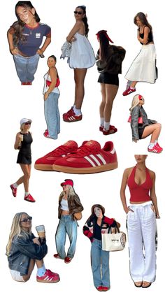 Red Sambas, Samba Adidas Outfit, Red Adidas Shoes, Sambas Outfit, Adidas Samba Outfits, Samba Outfits, Adidas Samba Outfit, Adidas Outfit Shoes, Samba Outfit