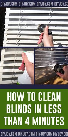 how to clean blinds in less than 4 minutes