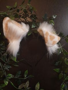 Dog Ear Headband, Brown Dalmatian, Headband Template, Dog Ears Headband, Faux Fur Ears, Puppy Ears, Alice Bands, Alice Headband, Fluffy Puppy