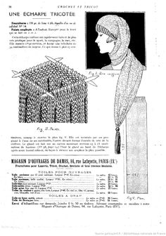 an advertisement for a scarf and hat in french