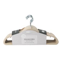 the hangers are made out of wood and have metal clips on each one end