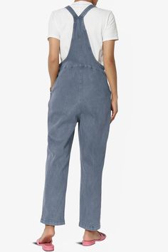 Embrace everyday chic with these denim overalls that blend utility and style. Their adjustable straps and relaxed fit ensure all-day comfort, perfect for casual outings.Made with a soft cotton blend and durable twill, these versatile one-piece jumpsuits are a wardrobe staple for any season.The cropped tapered legs and bib pocket add a contemporary touch to the timeless design, while slant pockets merge convenience with streetwear vibes.Ideal for casual travel, weekend wear, or special occasions, Utility Cotton Overalls With Pockets, Cotton Relaxed Fit Shortalls With Adjustable Straps, Cotton Shortalls With Adjustable Straps And Relaxed Fit, Casual Everyday Overalls For Fall, Casual Everyday Fall Overalls, Medium Wash Cotton Shortalls With Straight Leg, Medium Wash Cotton Straight Leg Shortalls, Casual Cotton Shortalls With Straight Leg, Casual Workwear Denim Jumpsuit With Side Pockets