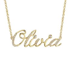 Olivia Name, Parade Design, Fine Engagement Rings, Elegant Engagement Rings, Jewelry Appraisal, Nameplate Necklace, Bridal Engagement Rings, Custom Name Necklace, Engraved Jewelry