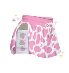 ⚝ Pink Cow Print Flowy Shorts! They are stylish, soft, and they have pockets! ~ Pairs wonderfully with other pastel goth clothes and light purple colors. You can dance, rave, exercise, and even sleep or lounge in these fashionably flowy & feminine shorties. They are oh so flattering on the booty 💜✨ Makes a beautiful gift for your loved ones ⚝ 💟Product Details: ❥Handmade design ❥Breathable Comfort. ❥Regular fit ❥ Fabric: 95% polyester and 5% spandex ( Two pocket, waist elastic band) ❥Care Instr Cute Pink Bottoms With Pockets, Kawaii Cotton Bottoms For Summer, Kawaii Cotton Summer Bottoms, Kawaii Style Cotton Bottoms For Summer, Kawaii Fitted Bottoms For Spring, Cute Purple Cotton Bottoms, Y2k Style White Short Bottoms, Y2k Style White Bottoms Short Length, Y2k Style White Short Length Bottoms