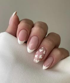 Cute Simple Nails, Simple Gel Nails, Cute Nail Ideas, Summery Nails, Colorful Nails, Short Acrylic Nails Designs, Heart Nails, Cute Nail Designs, Nail Accessories