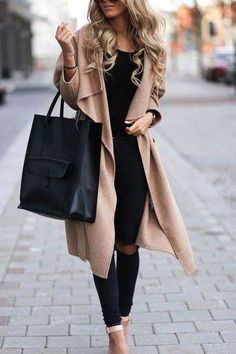 Beige Solid Color Outerwear For Fall, Chic Long Sweater Coat For Cold Weather, Solid Color Long Coat For Fall, Solid Color Fall Outerwear For Cold Weather, Oversized Solid Color Outerwear For Fall, Casual Long Sweater Coat, Chic Long Sweater Coat For Fall, Trendy Long Sweater Coat For Winter, Chic Solid Long Coat Cardigan