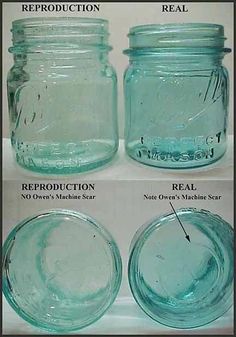 three different jars with labels on them labeled reproductional and reproductional, real or not