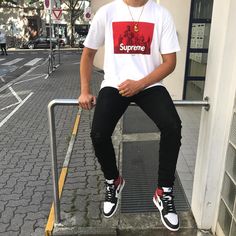 Jordans Outfit For Men, Outfit Guys, Jordan 1 Outfit, Air Jordan 1 Outfit, Hypebeast Fashion, Jordan Outfit, Hype Clothing, Dope Outfits For Guys, Swag Outfits Men