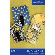 75-881-888|Indygo Junction Recycled Tie Pocket Pouch Pattern Restyling Clothes, Stitch Close, Tie Projects, Necktie Crafts, Old Ties, Tie Crafts, Pouch Sewing, Shoe Crafts, Pouch Pattern