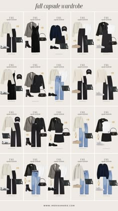 Fall Capsule Wardrobe 2023 Underneath Hair, Work Fits