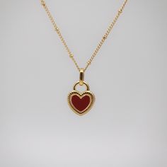 heart necklace Red Heart Pendant Necklace For Everyday, Trendy Red Heart Pendant Necklace, Trendy Heart Charm Necklace As A Gift, Trendy Heart Necklace With Heart Charm As Gift, Trendy Heart Necklace With Heart Charm For Gifting, Trendy Red Charm Necklaces For Valentine's Day, Two Faced, Expensive Jewelry Luxury, Red Or Black