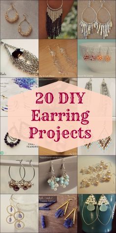 20 diy earring projects that are easy to make and great for beginners