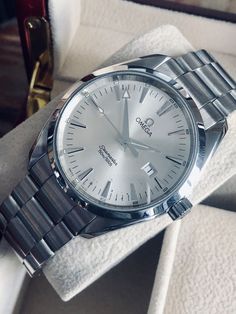 Watches For Men Omega, Omega Watch Mens, Omega Watches For Men, Classic Watches For Men, Fiat X19, Watch Aesthetic, Omega Aqua Terra, Watches Silver, Mens Watch Box