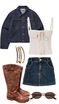 Denim Skirt Outfit, Denim Skirt Outfits, Skirt Outfit, Outfit Inspo Fall, Jean Skirt, Everyday Outfits