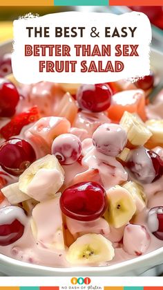 Better Than Fruit Salad, Cranberry Pineapple Fluff Salad, Fruit Salad Recipe With Cream Cheese, Healthy Recipes For Party, Easy Breakfast Ideas With Fruit, Fruit Salad Fluff Recipes, Whipped Fruit Salad, Fluffy Fruit Salad Recipes, Homemade Fruit Salad Dressing