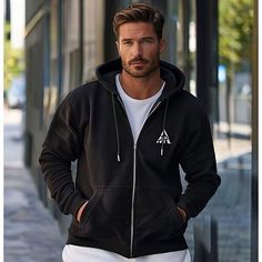 Fabric:Cotton Blend; Sleeve Length:Long Sleeve; Gender:Men's; Style:Sportswear,Casual,Graphic; Fit Type:Loose Fit; Pattern:Graphic,Geometric; Neckline:Hooded; Brand:Ador; Sports Clothing Sub Category:Zip Up Hoodies; Front page:FF; Listing Date:05/03/2024 Hooded Sweatshirt For Gym In Spring, Sportswear Hooded Jacket For Fall, Casual Fleece Hooded Jacket For Gym, Fall Sportswear Hoodie Jacket, Fall Sportswear Hooded Jacket, Black Activewear With Adjustable Hood For Fall, Casual Fall Sweatshirt For The Gym, Sports Hooded Jacket With Letter Print And Long Sleeves, Hooded Sports Jacket With Letter Print And Long Sleeves