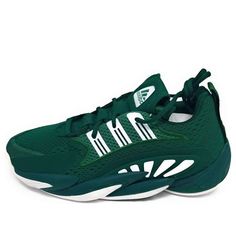 Adidas Crazy BYW 2.0 'Team Dark Green' FV7108 (SNKR/Retro/Basketball/Wear-resistant) Green Sporty Basketball Shoes With Branded Insole, Green Sporty Basketball Shoes For Streetwear, Sporty Green Basketball Shoes For Streetwear, Sporty Green Mid-top Basketball Shoes, Collegiate Basketball Shoes With Boost Midsole, Collegiate Basketball Shoes With Boost Midsole For Sports, Sporty Green Basketball Shoes, Adidas Green Sports Sneakers, Adidas Green Sneakers For Sports