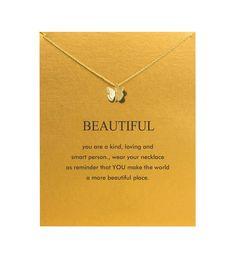 PRICES MAY VARY. 【Necklace Meaning】 Wear your necklace as reminder that YOU make the world a more beautiful place. 【Inspirational Message Card】 Start with a good quality greeting card to show that you value your girffriend, colleagues and more. We hope everyone get the best wishes and the sincere words from time to time pull at your heart. 【Size】chain length 16.5in +1.9in and fashion necklace for women jewelry. Match with suitable apparel for different occasion. 【PERFECT GIFT IDEA】Packaged with Affordable Sentimental Necklace For Birthday Gift, Jewelry Message Cards, Affordable Birthday Gift Necklace With Message Card, Affordable Fair Trade Gift Necklaces, Cheap Anniversary Jewelry With Message Card, Cheap Birthday Gift Necklaces With Message Card, Cheap Inspirational Jewelry For Best Friend Gift, Gifts For Friends Necklaces, Cute Necklaces To Wear All The Time