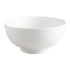 a white bowl is shown on a white background