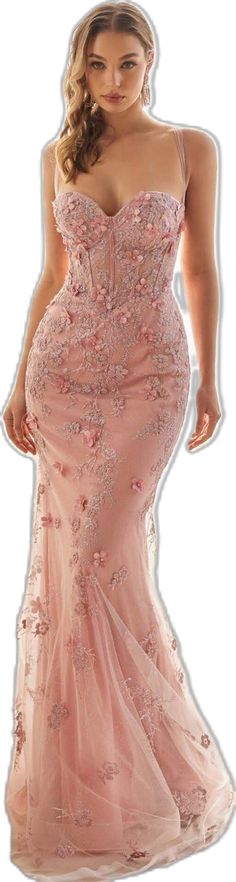 Elegant Sleeveless Evening Dress With Floral Applique, Floral Embellished Dress For Prom, Feminine Floral Applique Prom Dress, Elegant Gown With Floral Applique For Gala, Elegant Fitted Floral Applique Dress, Embellished Mermaid Hem Wedding Dress, Elegant Fitted Dress With Floral Applique, Elegant Floral Applique Gown For Gala, Sleeveless Gown With Floral Applique