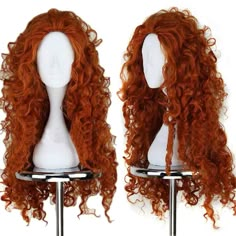 PRICES MAY VARY. Real Design of Orange Wig for Anime Characters: All style of our long orange curly wigs are designed by our professional cosplayer and designer; we have over 10 years design experience and cooperated with comic con Adjustable Cap Size for All: Long orange wigs are designed with 2 adjustable straps, 2 hooks and soft breathable material hair net. Adjust orange wig size from small to medium to large; suits all head circumferences, so no need to worry about size Easily Styled: Our orange costume wig is made of heat resistant quality synthetic fiber and it can be easily styled by hair gel and comb, you can also trim it according to your needs Buy 1 Wig Get 1 Cap: The package includes 1 orange cosplay wig and 1 wig cap Where You Can Show: Womens orange wig is designed for variou Orange Curly Wig, Pelo Ulzzang, Merida Wig, Copper Wig, Orange Wig, High Fashion Hair, Softball Hairstyles, Goth Hair, Hair References