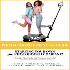 LET'S GET YOUR 360 PHOTO BOOTH BUSINESS STARTED Did you purchase a 360 Booth already and need to know what to do next? Looking to purchase a Booth but don't know which one to get? This Guide Provides Assistance With... -Learning what 360 Booth is right for you? -Things You Need to Do and Know to Get Started! -Booking Platform Recommendations -Photo Booth Software Recommendations -Marketing Strategies -Contract Templates + Additional Resources We want to help you make starting your 360 Photo Boot How To Start A Photo Booth Business, Photo Booth Business Start, 360 Spin Photo Booth, 360 Photo Booth Business, Photo Boots