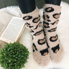 Keep your toes cozy and warm all winter with Women’s Fuzzy Leopard Socks from Marleylilly. Super Soft Winter Socks, One Size Cozy Soft Knit Socks, Cozy One Size Socks For Stocking Stuffer, Comfortable Cozy Fall Socks, Cozy Soft Socks One Size, Cozy Soft Winter Socks, Cozy Soft One-size Socks, Cozy Super Soft Socks For Fall, Trendy Super Soft Winter Socks